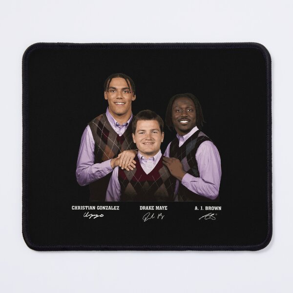 Item preview, Christian Gonzalez Drake Maye A. J. Brown Retro Vibe designed and sold by JessicaBa14769.