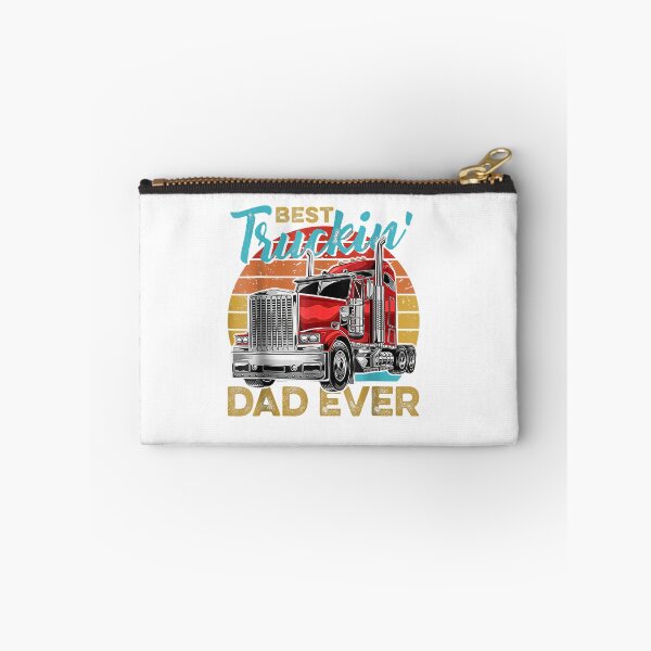 Item preview, Best Truckin' Dad Ever Vintage Semi Truck Driver designed and sold by WhimsyWeird.