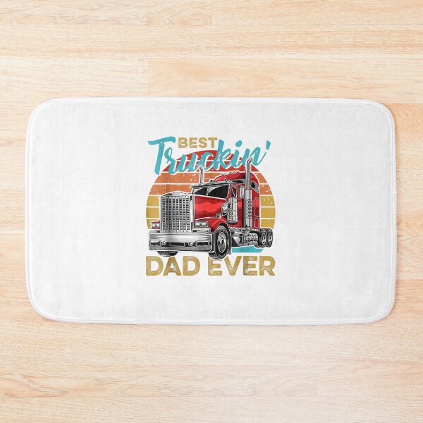 Item preview, Best Truckin' Dad Ever Vintage Semi Truck Driver designed and sold by WhimsyWeird.