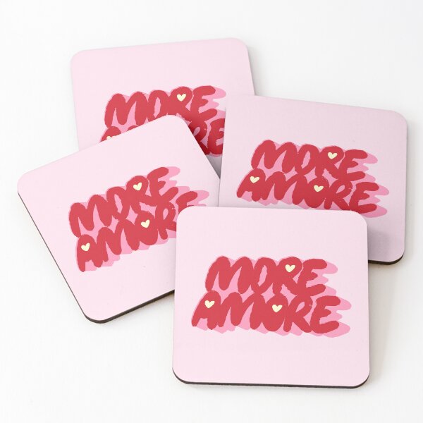 Item preview, More Amore Cute Retro Heart Typographic in retro lover theme designed and sold by nineFlorals.
