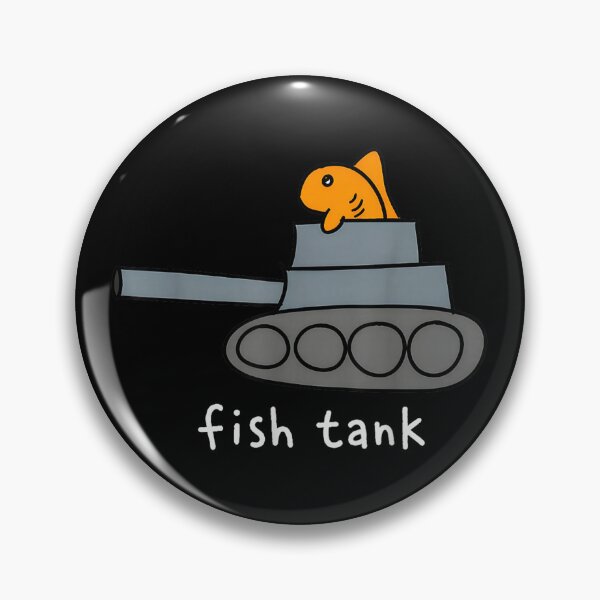 Item preview, Fish Tank Funny Fish Military Tank Aquarium Pun Humor designed and sold by RenettaFunky.