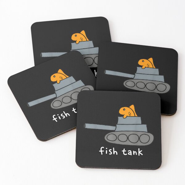 Item preview, Fish Tank Funny Fish Military Tank Aquarium Pun Humor designed and sold by RenettaFunky.