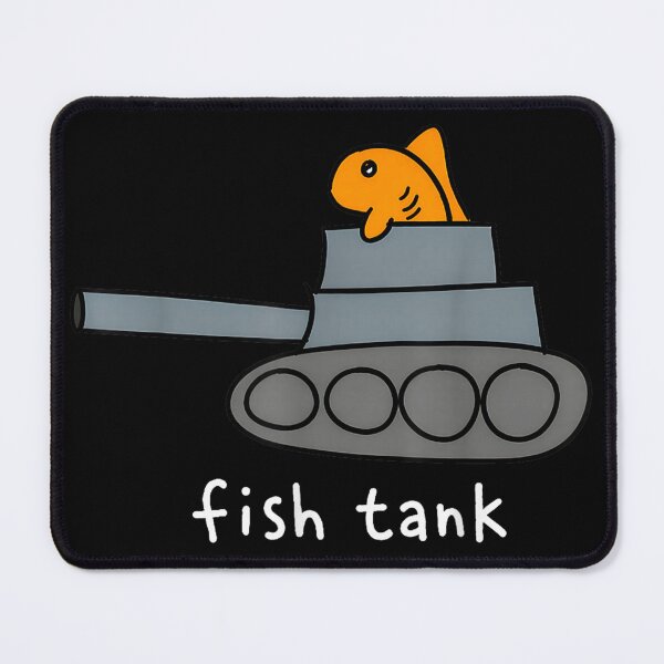 Item preview, Fish Tank Funny Fish Military Tank Aquarium Pun Humor designed and sold by RenettaFunky.