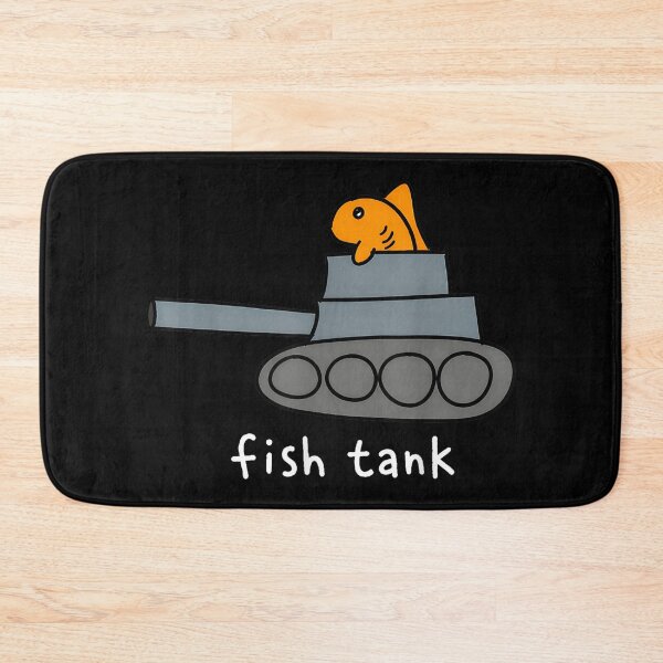 Item preview, Fish Tank Funny Fish Military Tank Aquarium Pun Humor designed and sold by RenettaFunky.