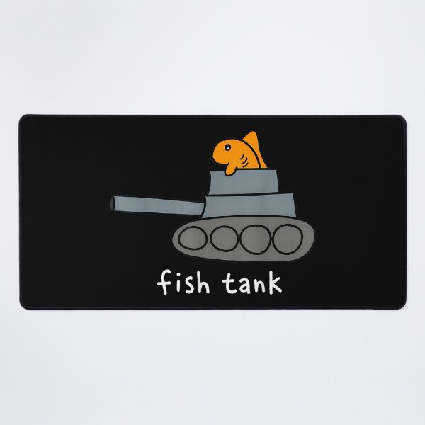 Item preview, Fish Tank Funny Fish Military Tank Aquarium Pun Humor designed and sold by RenettaFunky.