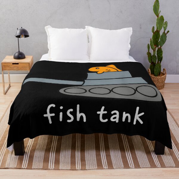 Item preview, Fish Tank Funny Fish Military Tank Aquarium Pun Humor designed and sold by RenettaFunky.