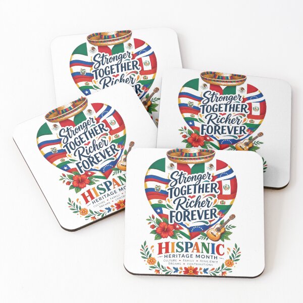 Item preview, Más fuertes juntos, más ricos para siempre: Orgullo cultural del Mes de la Herencia Hispana designed and sold by CKADigital.