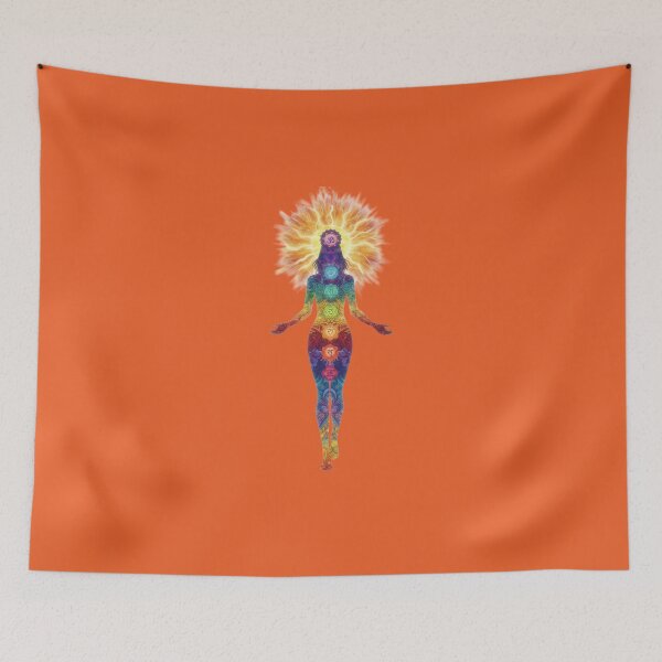 Item preview, Spiritual Woman Chakra Meditation art designed and sold by Mattigiov.