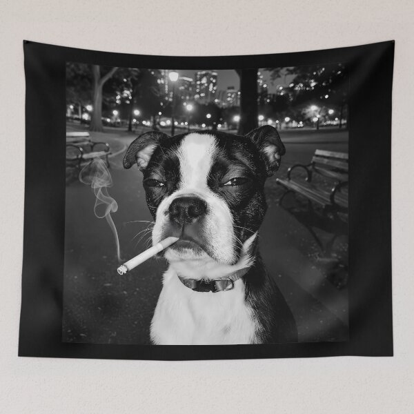 Item preview, Smoking Dog Meme designed and sold by lockyrollflu.