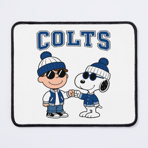 Item preview, Charlie Brown & Snoopy Indianapolis Colts Football Retro F305 designed and sold by GLUVY-THEME.