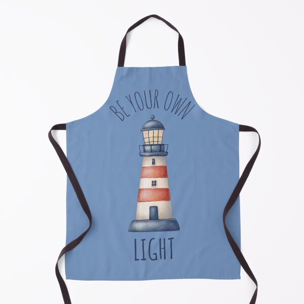 Item preview, Be Your Own Light Lighthouse - Watercolor Nautical Quote designed and sold by Frafri92.