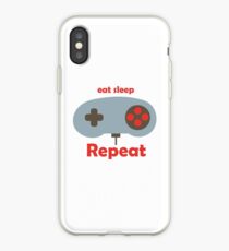 Eat Sleep Game Repeat T-shirt iPhone Case