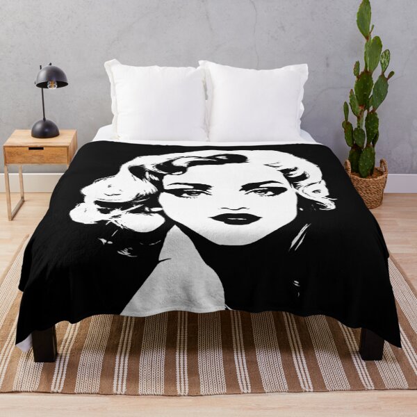 Item preview, Pretty Girl Woman with Blond Hair Black White Shapes Mania designed and sold by Shapes-Mania.