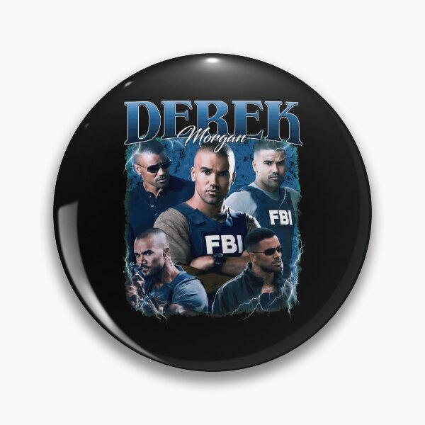 Item preview, DEREK Morgan FBI Vintage Retro Fan Tee designed and sold by SeanThoma82727.