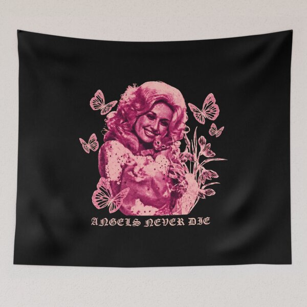 Item preview, Dolly Parton Angels Never Die Butterfly Retro  designed and sold by MalikHobb94818.
