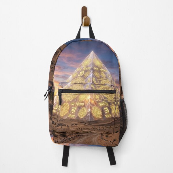 Item preview, Crystal Pyramid with Golden Symbols in Desert designed and sold by Solomon-Ent-144.