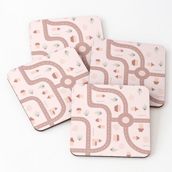 Item preview, Beige Houses and Roads  designed and sold by Liliaphylla.