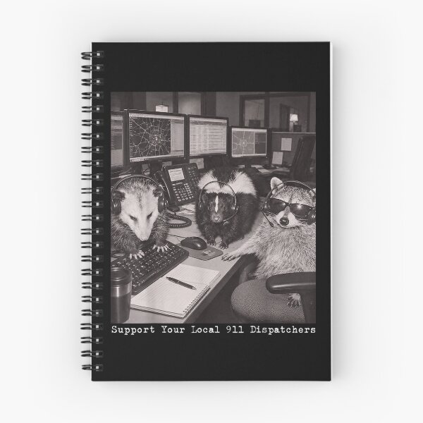Item preview, Support Your Local 911 Dispatchers Raccoon Possum Skunk designed and sold by RenettaFunky.