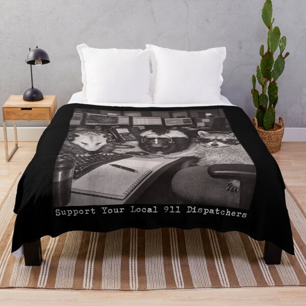 Item preview, Support Your Local 911 Dispatchers Raccoon Possum Skunk designed and sold by RenettaFunky.