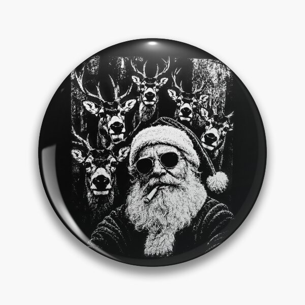 Item preview, Smoking Retro Santa designed and sold by lockyrollflu.