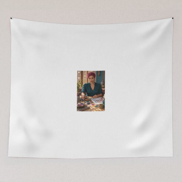 Item preview, Woman with Pink Curls in Teal Shirt Coloring designed and sold by CathryneDelamort.