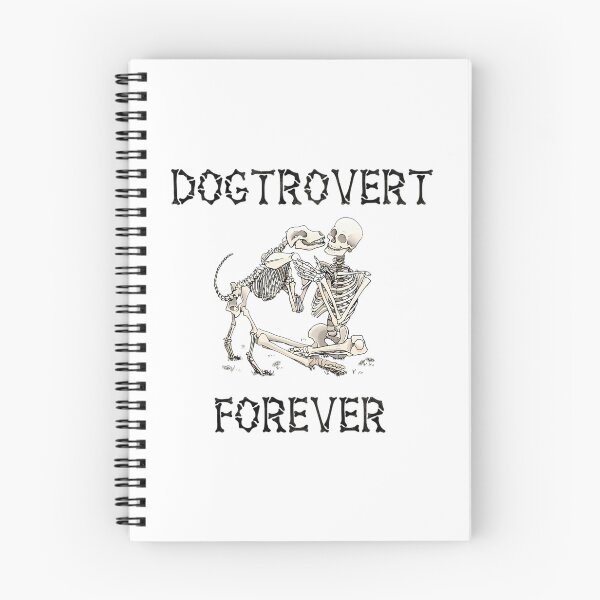 Item preview, Dogtrovert Forever Spooky Skeleton Dog Introvert designed and sold by ylva-nLoeb.