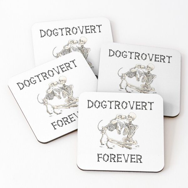 Item preview, Dogtrovert Forever Spooky Skeleton Dog Introvert designed and sold by ylva-nLoeb.