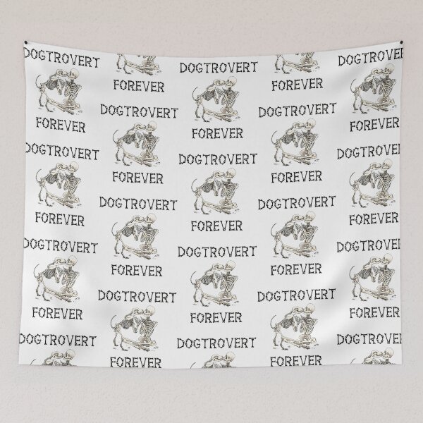 Item preview, Dogtrovert Forever Spooky Skeleton Dog Introvert designed and sold by ylva-nLoeb.