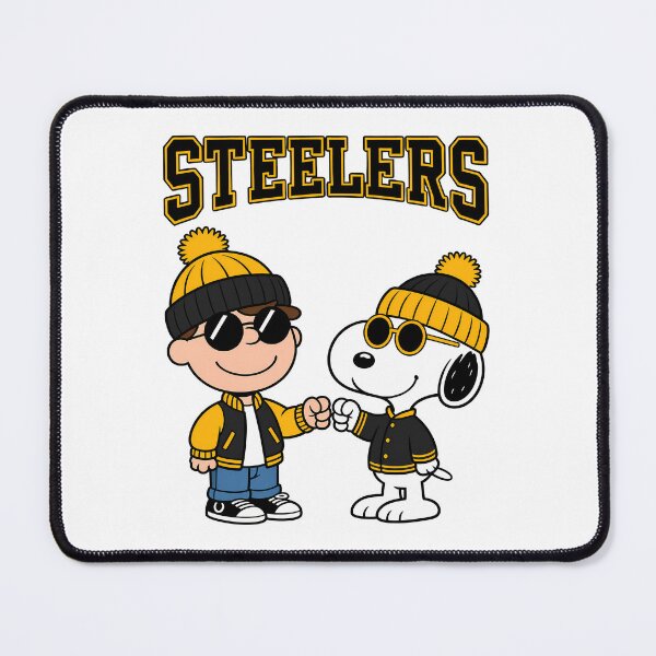 Item preview, Charlie Brown & Snoopy Pittsburgh Steelers Football Retro F308 designed and sold by GLUVY-THEME.