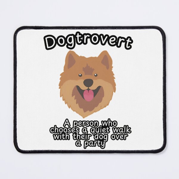 Item preview, Dogtrovert Funny Eurasier Dog Pun designed and sold by ylva-nLoeb.