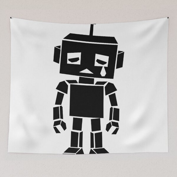Item preview, Sad Little Retro Robot designed and sold by matybrak.