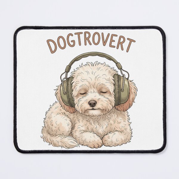 Item preview, Dogtrovert Headphones Do Not Disturb Print designed and sold by ylva-nLoeb.