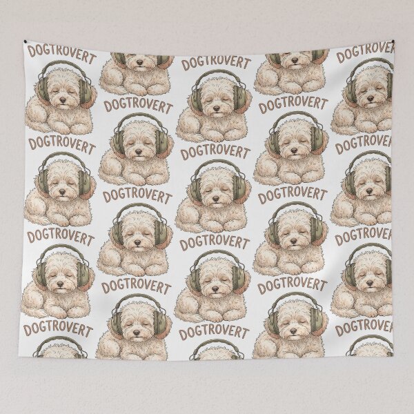 Item preview, Dogtrovert Headphones Do Not Disturb Print designed and sold by ylva-nLoeb.