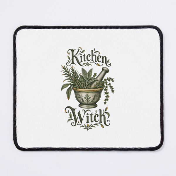 Item preview, Kitchen Witch | Cottagecore Herb Magic Botanical | Green Witch Gift designed and sold by Brackenlume Studio.