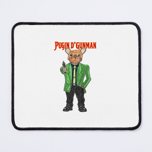 Item preview, Gangster Frenchie in Green Suit holding a Gun - Pugin D'Gunman designed and sold by jvrgraphs.