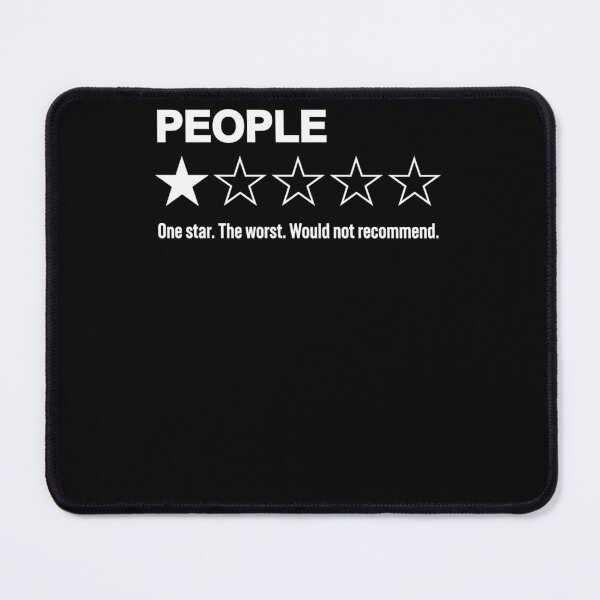 Item preview, People One Star The Worst Would Not Recommend Funny Human Rating designed and sold by zondlotfm.