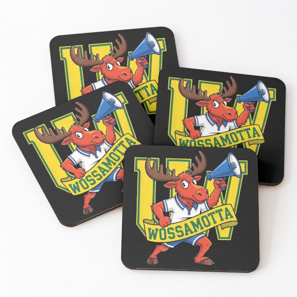 Item preview, Wossamotta University Moose Mascot Retro Tee #7837 designed and sold by shawn-muse.