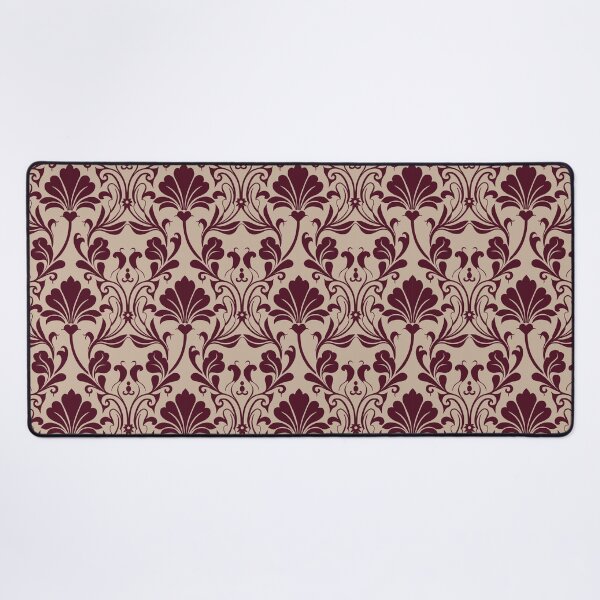 Item preview, Burgundy Soft Peach Damask Seamless Pattern designed and sold by ​Jyoti Digital Artist.