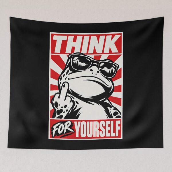 Item preview, Think For Yourself Frog designed and sold by lcnsdjstrtry.