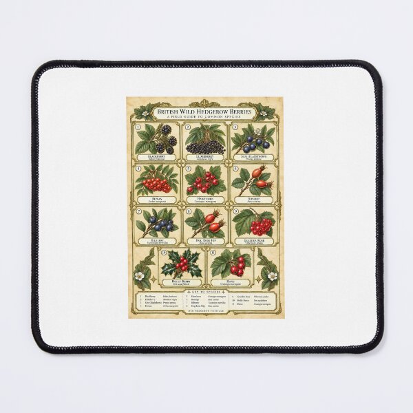 Item preview, Wild Berry Identification Chart | Hedgerow Foraging Botanical | Forager Gift designed and sold by Brackenlume Studio.