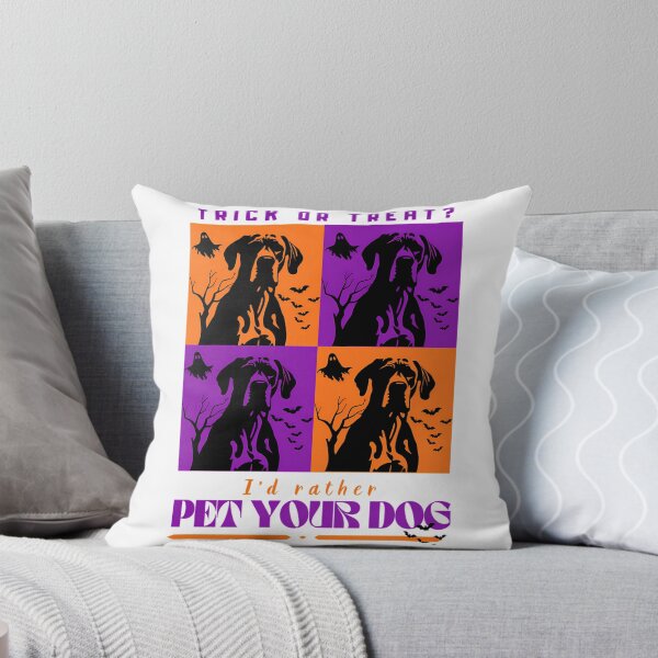 Item preview, Trick Or Treat I'D Rather Pet Your Dog - Funny Dogtrovert Halloween Pop Art designed and sold by ylva-nLoeb.