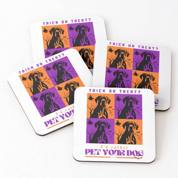 Item preview, Trick Or Treat I'D Rather Pet Your Dog - Funny Dogtrovert Halloween Pop Art designed and sold by ylva-nLoeb.
