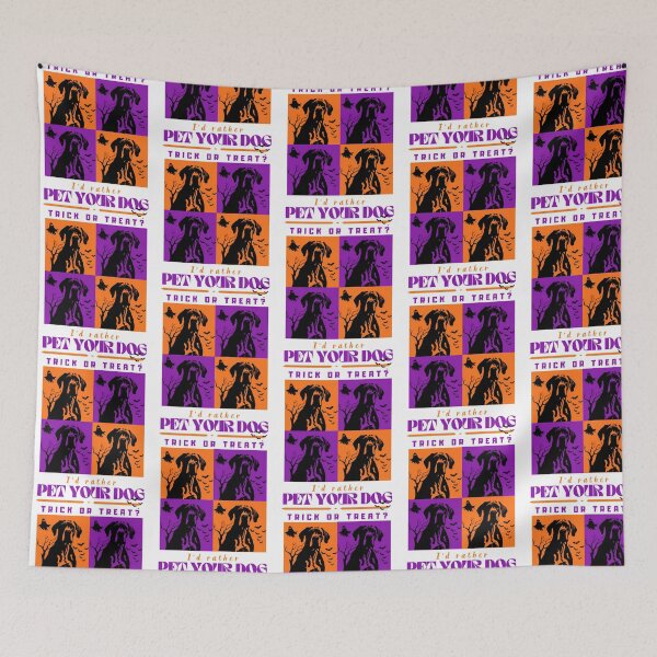 Item preview, Trick Or Treat I'D Rather Pet Your Dog - Funny Dogtrovert Halloween Pop Art designed and sold by ylva-nLoeb.