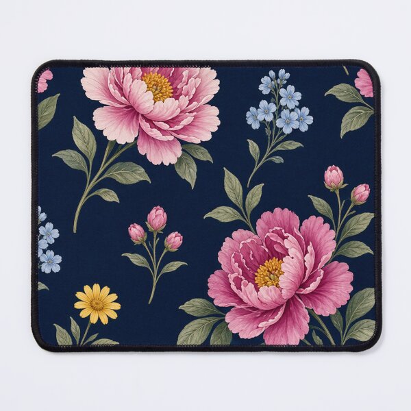 Item preview, Dark Floral Wallpaper Pattern | Vintage Botanical Aesthetic Print designed and sold by mashumallow.
