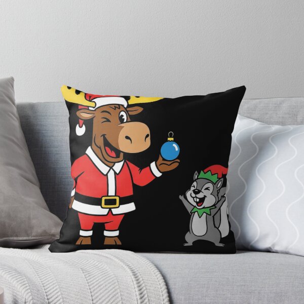 Item preview, Christmas Moose Cartoon Holiday Funny Shirt #3709 designed and sold by shawn-muse.