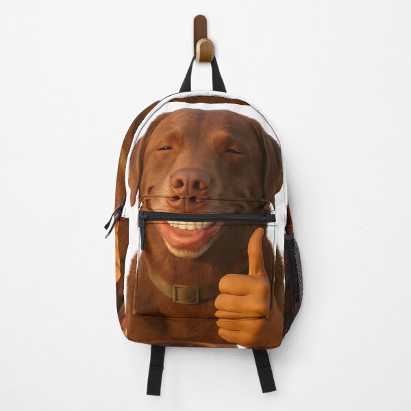 Item preview, Funny Smiling Dog Thumbs Up | Happy Chocolate Labrador Meme designed and sold by Kruti Collection.