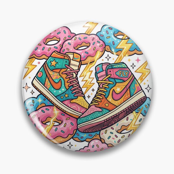 Item preview, Streetwear High Tops Amidst Sprinkled Donut Lightning designed and sold by vienaphi.