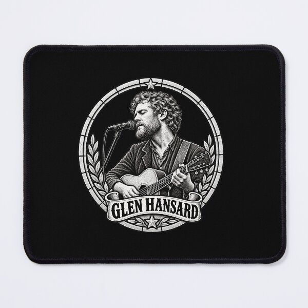 Item preview, Glen Hansard Engraved Music Crest designed and sold by JOHN44ART.