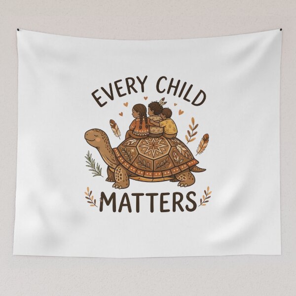 Item preview, Every Child Matters Turtle Illustration Art designed and sold by OlyvieArt.