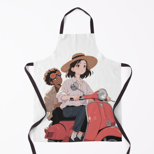 Item preview, Red Motobike Scooter Manga with Friend designed and sold by zangess1.